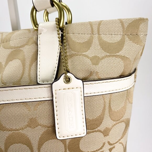 COACH Signature C Jacquard Canvas Tote Bag - C1405-F28504 - Picture 8 of 16